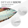 Funda de Almohada de Peluche Impresa de Doble Cara de 45x45 cm (18x18 pulgadas)