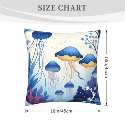 Funda de Almohada con Tema Oceánico Onírico - Okomall