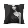 45x45 cm Funda de cojín de felpa de doble cara con patrón de belleza de estilo oscuro