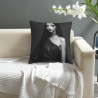 45x45 cm Funda de cojín de felpa de doble cara con patrón de belleza de estilo oscuro