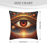 Funda de Almohada de Peluche de Doble Cara con Ojo Misterioso de 45x45 cm