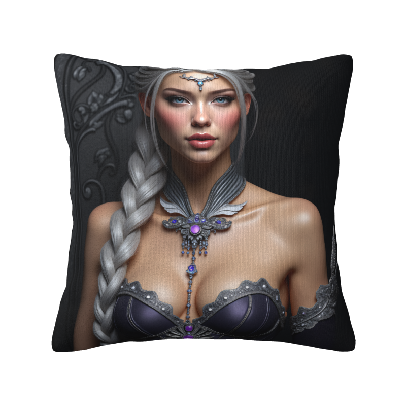 Funda de almohada de felpa de doble cara de 18x18 pulgadas con diseño de belleza fantástica