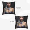 Funda de almohada de felpa de doble cara de 18x18 pulgadas con diseño de belleza fantástica