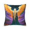 Housse de Coussin de 45.7 x 45.7 cm Double Face avec Motif d'Ange