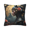 Housse de Coussin en Peluche Imprimée Double Face 45x45 cm (18x18 pouces)