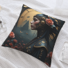 Funda de Almohada de Peluche Impresa de Doble Cara de 45x45 cm (18x18 pulgadas)