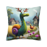 Cuscino Morbido Doppio con Motivo di Drago Cartone Animato 18x18 pollici