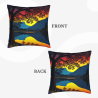 Taie d'oreiller en peluche double face imprimée intégralement de 18x18 pouces
