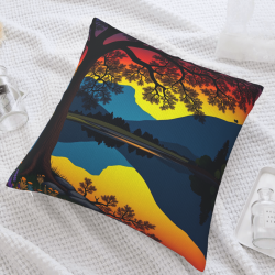 18x18 Zoll Doppelseitiger Plüsch-Kissenbezug mit All-over-Druck