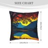 18x18 Zoll Doppelseitiger Plüsch-Kissenbezug mit All-over-Druck