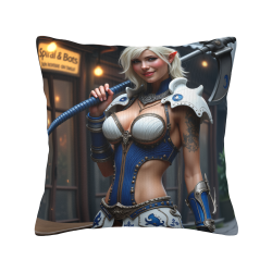 18x18인치 양면 플러시 게임 캐릭터 베개커버