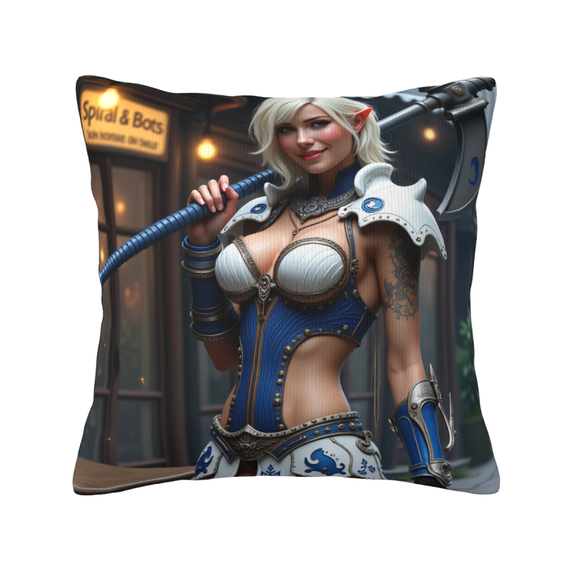 18x18인치 양면 플러시 게임 캐릭터 베개커버