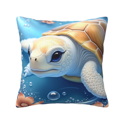 Housse de coussin en peluche Dreamy Ocean - Okomall