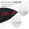 Copricuscino in peluche doppia faccia 18x18 pollici con motivo samurai elegante