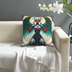 Copricuscino in peluche doppia faccia 18x18 pollici con motivo unico