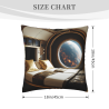 18x18 Inch Double - Sided Plush Space - Themed Pillowcase