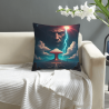 Funda de almohada de felpa doble cara de 18x18 pulgadas con diseño fantástico