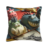 Witziges Plüschkissen mit Dinosaurier-Motiv - Okomall