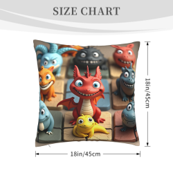 Funda de almohada de dinosaurio divertida - Okomall