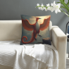 Coussin en Peluche Double Face avec Motif Phénix, 45,7 x 45,7 cm