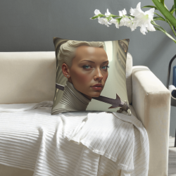 Housse de Coussin en Peluche Artistique - Okomall