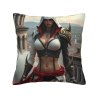 Funda de almohada de felpa de doble cara de 18x18 pulgadas con personaje de juego