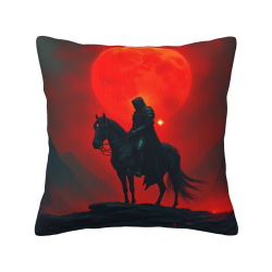 Funda de almohada de felpa doble cara de 18x18 pulgadas con diseño de caballero