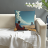 غطاء وسادة ناعم مزدوج الجوانب مقاس 18x18 بوصة بتصميم فريد