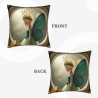 Fodera per cuscino in peluche doppia faccia 18x18 pollici con motivo di fata