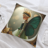 18x18 Inches Double - Sided Plush Pillowcase with Fairy Pattern