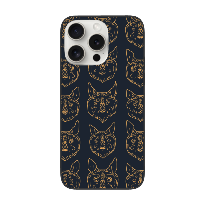 Hülle für iPhone 15/15 Pro/15 Pro Max mit süßem Katzenmuster - OKOMALL