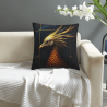 Copricuscino in peluche doppia faccia 18x18 pollici con motivo fenice