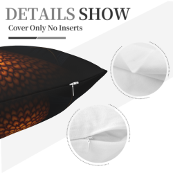 Funda de almohada de felpa doble faz de 18x18 pulgadas con diseño de fénix