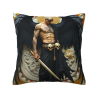 Funda de cojín de felpa reversible de 18x18 pulgadas con diseño de ángel tatuado