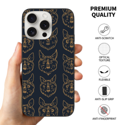 Hülle für iPhone 15/15 Pro/15 Pro Max mit süßem Katzenmuster - OKOMALL