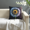 Funda de almohada de felpa doble cara de 18x18 pulgadas con estampado de diente de león