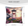 Housse de coussin en peluche Prairie Florale Rêveuse - Okomall