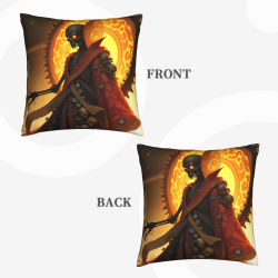 Funda de Almohada de Peluche con Cresta Demoníaca - Okomall