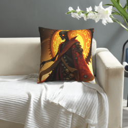 Funda de Almohada de Peluche con Cresta Demoníaca - Okomall
