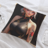 18x18英寸雙面毛絨古風美女印花抱枕套