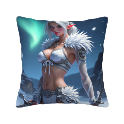 Funda de almohada de felpa doble cara de 18x18 pulgadas con diseño de elfo anime