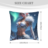 18x18 Zoll Doppelseitiges Plüsch Anime-Elfen-Kissenbezug