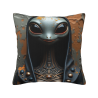 Housse de coussin en peluche recto-verso 18x18 pouces avec motif extraterrestre