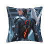 18x18 Inch Double - Sided Plush Pillowcase with Female Mecha Pattern