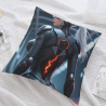 18x18 Zoll Doppelseitiges Plüsch-Kissenbezug mit weiblichem Mecha-Muster
