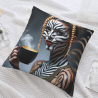 18x18 Zoll Plüschbezug mit doppelseitigem personalisiertem Porträt-Druck