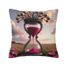 Samtkissenbezug 18x18 Zoll mit Sanduhr-Muster