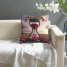 18x18 - inch Double - Sided Plush Pillowcase with Hourglass Pattern