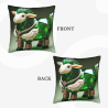 Copricuscino in peluche doppia faccia 18x18 pollici con motivo pecora