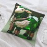 Copricuscino in peluche doppia faccia 18x18 pollici con motivo pecora